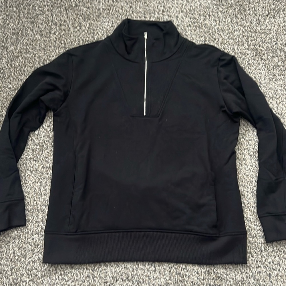 Theory Black Half Zip Medium Women's sweatshirt
